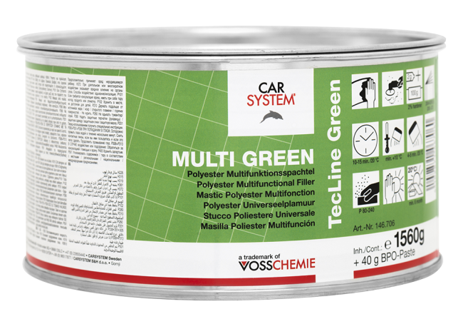 Multi Green Polyester Multifunktionsspachtel 1.6 kg
